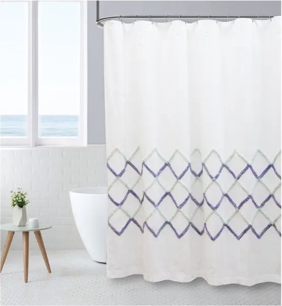 Tufted Shower Curtain