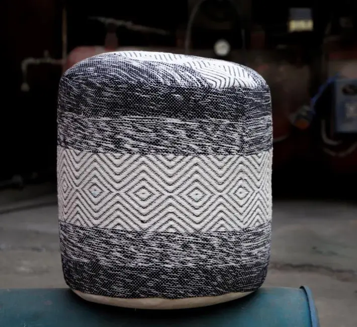 Drum Cylinder Pouf